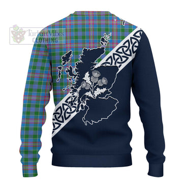 Ralston Tartan Ugly Sweater Featuring Thistle and Scotland Map