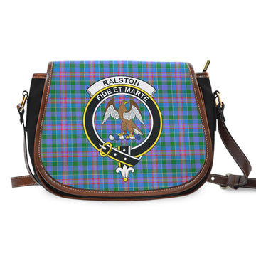Ralston Tartan Saddle Bag with Family Crest