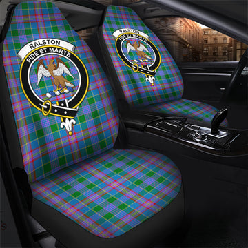 Ralston Tartan Car Seat Cover with Family Crest