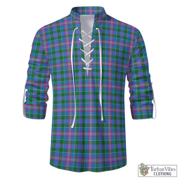 Tartan Vibes Clothing Ralston Tartan Men's Scottish Traditional Jacobite Ghillie Kilt Shirt