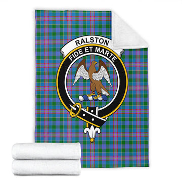 Ralston Tartan Blanket with Family Crest