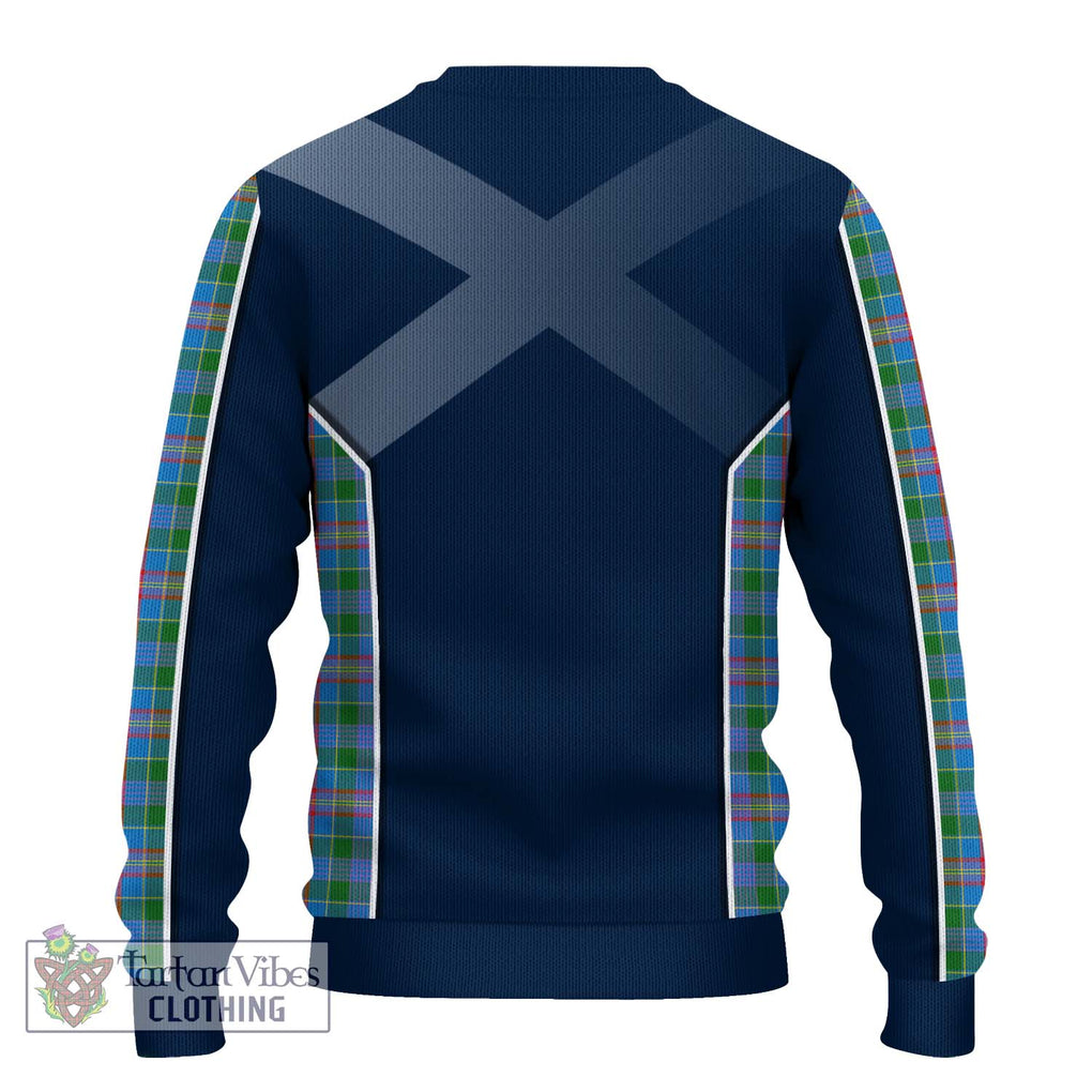 Ralston Tartan Knitted Sweater with Family Crest and Lion Rampant Vibes Sport Style - Tartan Vibes Clothing