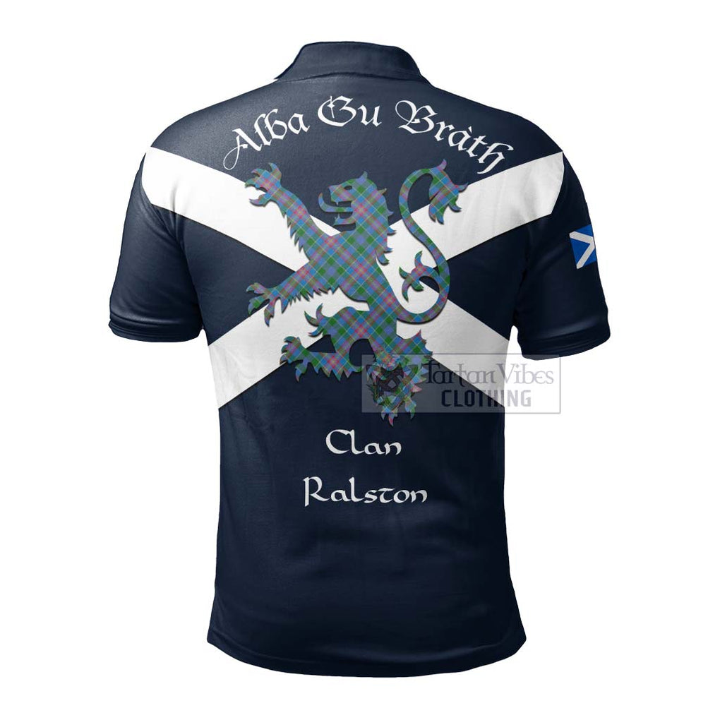 Tartan Vibes Clothing Ralston Tartan Lion Rampant Polo Shirt – Proudly Display Your Heritage with Alba Gu Brath and Clan Name