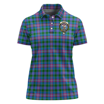 Ralston Tartan Polo Shirt with Family Crest For Women