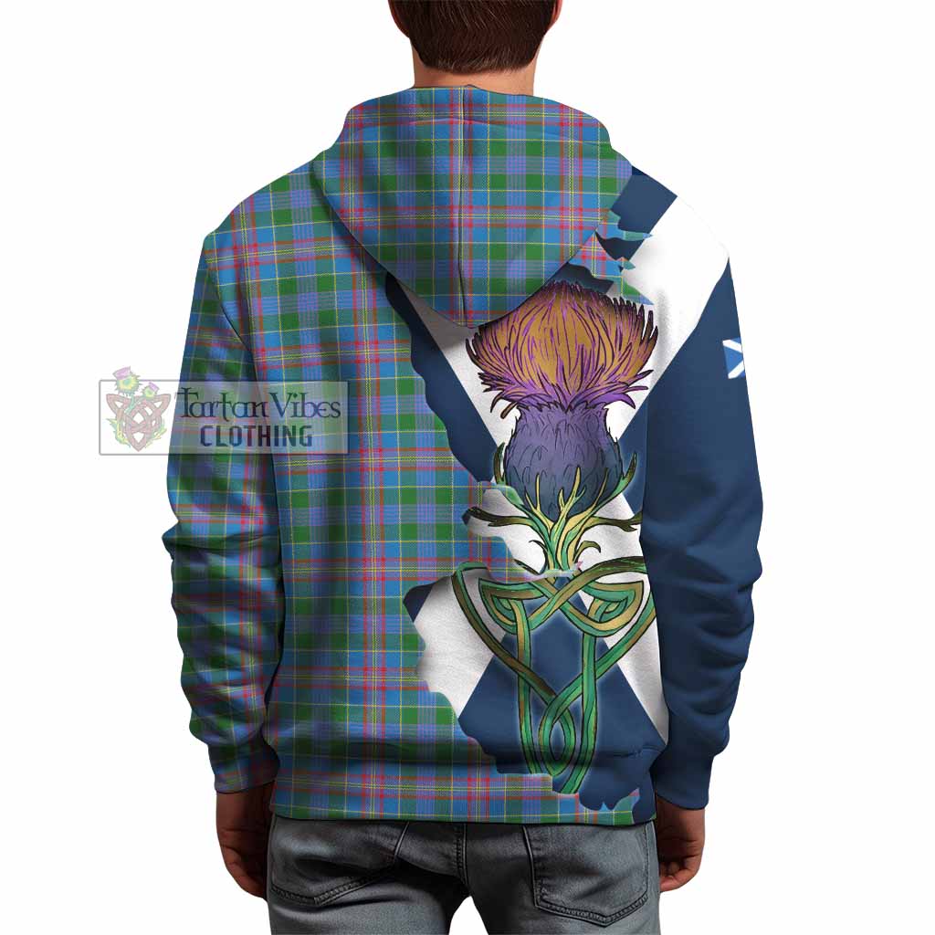 Tartan Vibes Clothing Ralston Tartan Family Crest Hoodie Scottish Thistle Celtic Inspired
