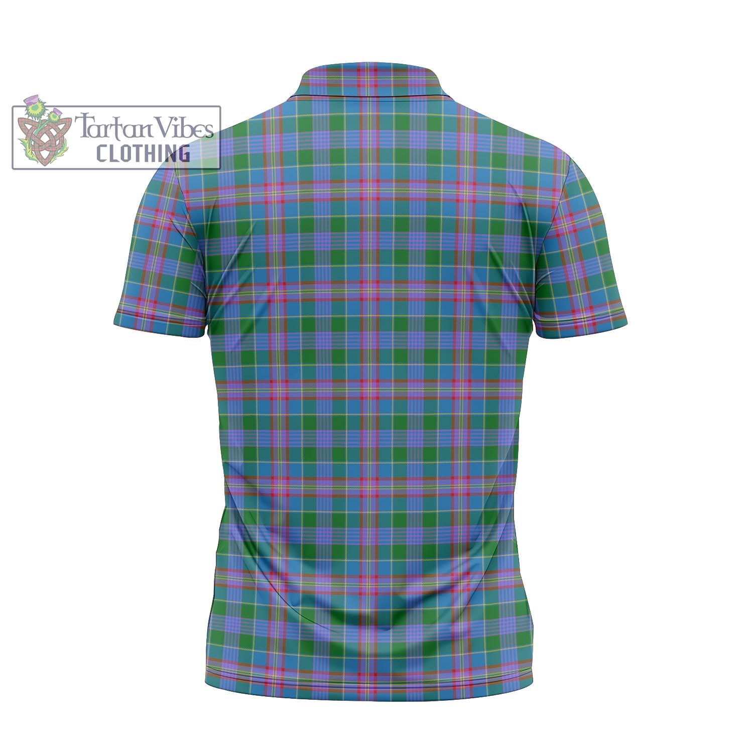 Tartan Vibes Clothing Ralston Tartan Zipper Polo Shirt with Family Crest