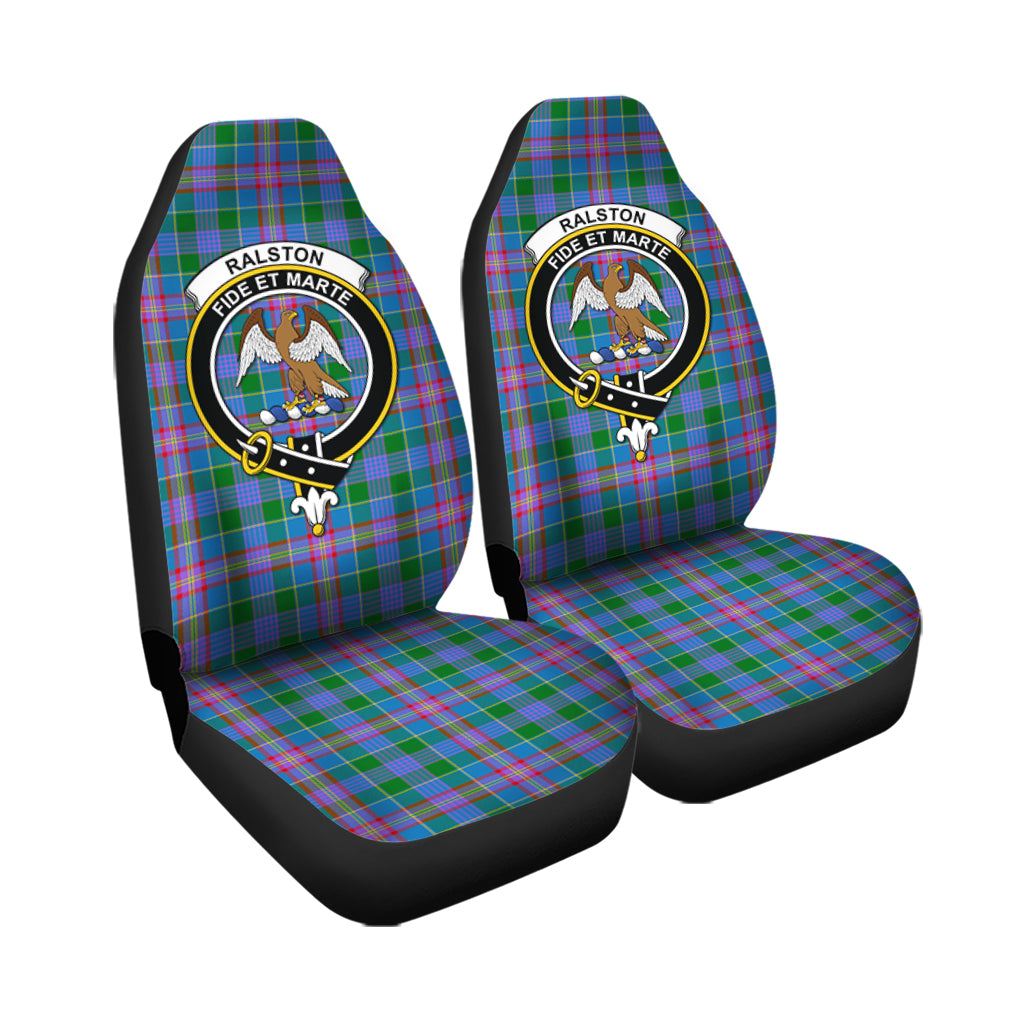Ralston Tartan Car Seat Cover with Family Crest - Tartanvibesclothing