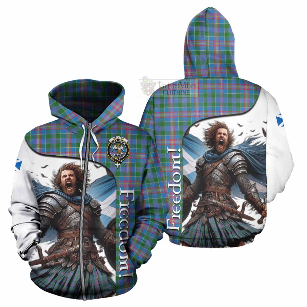 Tartan Vibes Clothing Ralston Crest Tartan Hoodie Inspired by the Freedom of Scottish Warrior