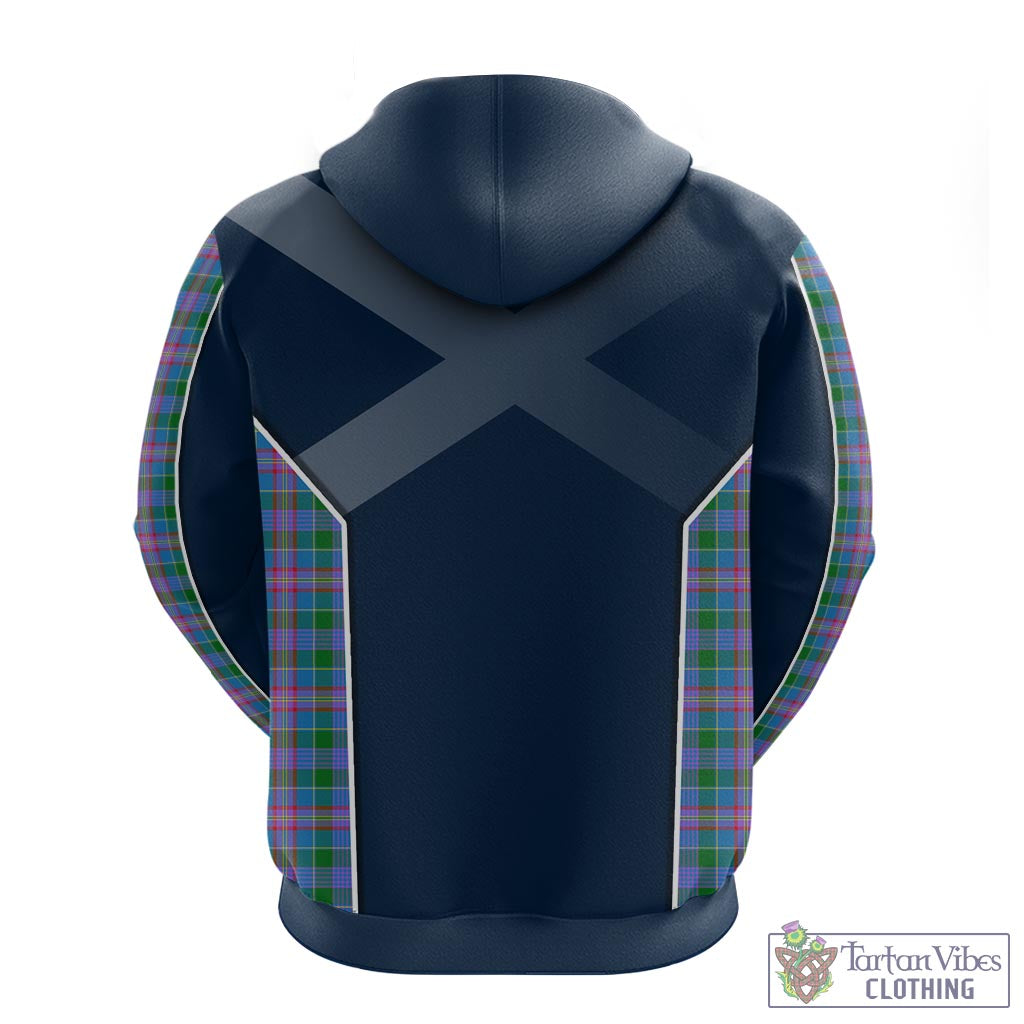 Tartan Vibes Clothing Ralston Tartan Hoodie with Family Crest and Lion Rampant Vibes Sport Style
