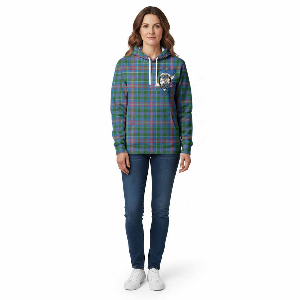 Ralston Clan Crest In Me Tartan Cotton Hoodie Scotland Flag Style