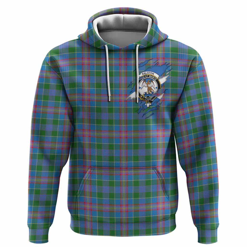 Ralston Clan Crest In Me Tartan Hoodie Scotland Flag Style