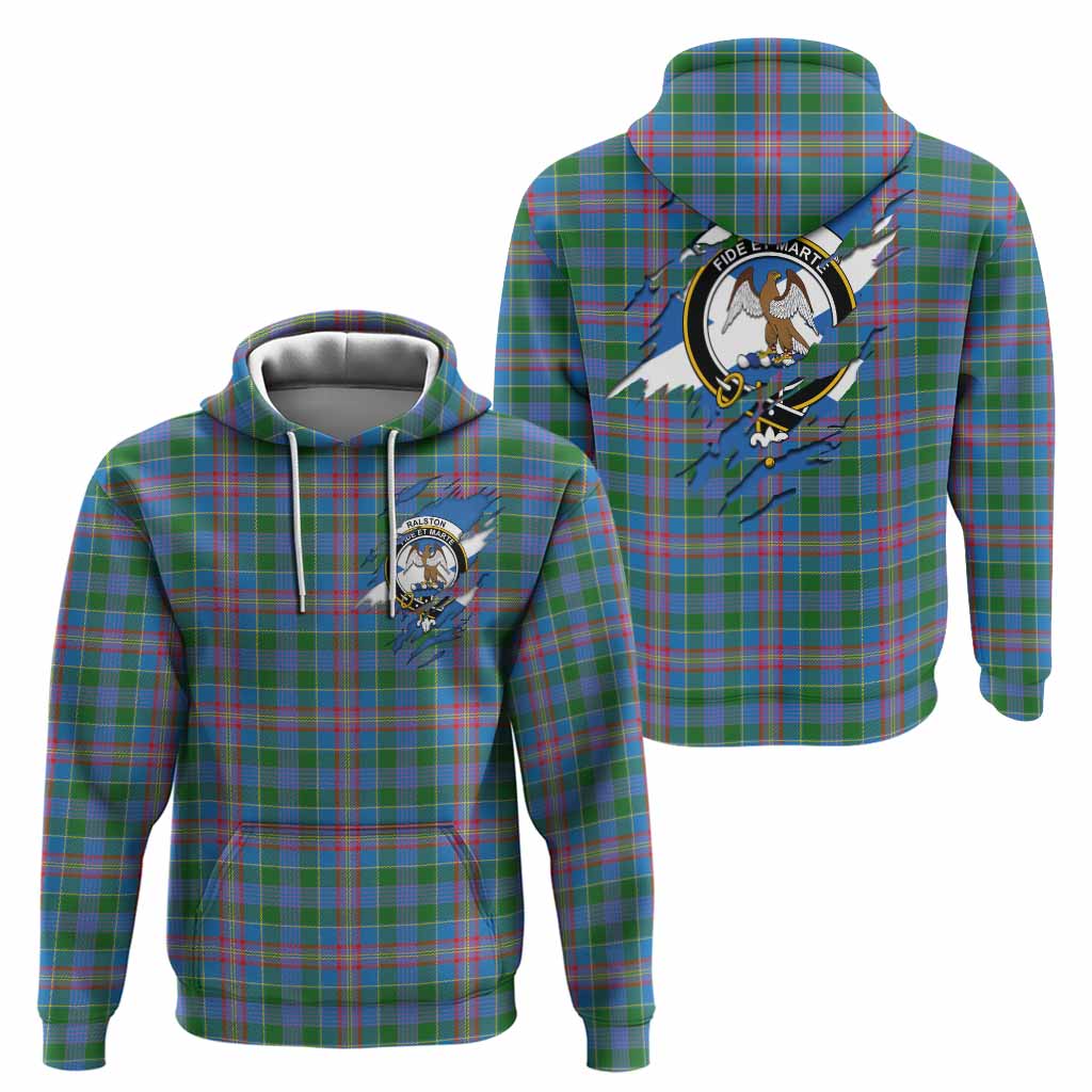 Ralston Clan Crest In Me Tartan Hoodie Scotland Flag Style