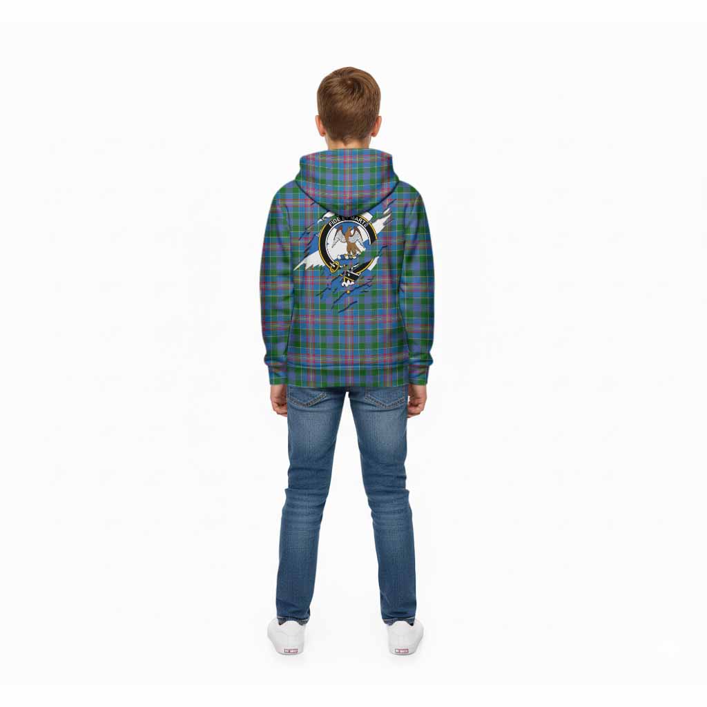 Ralston Clan Crest In Me Tartan Kid Hoodie Scotland Flag Style