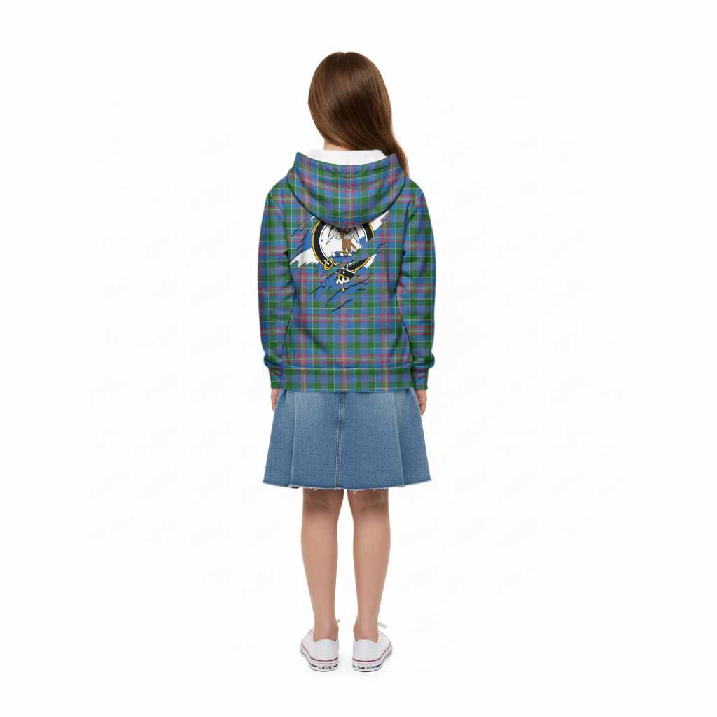 Ralston Clan Crest In Me Tartan Kid Hoodie Scotland Flag Style