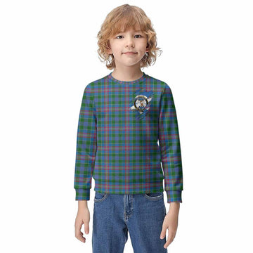 Ralston Clan Crest In Me Tartan Kid Knitted Sweatshirt Scotland Flag Style