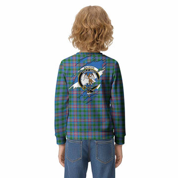 Ralston Clan Crest In Me Tartan Kid Knitted Sweatshirt Scotland Flag Style