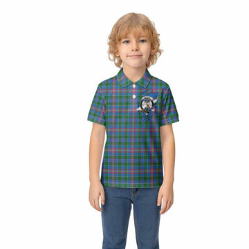 Ralston Clan Crest In Me Tartan Kid Polo Shirt Scotland Flag Style