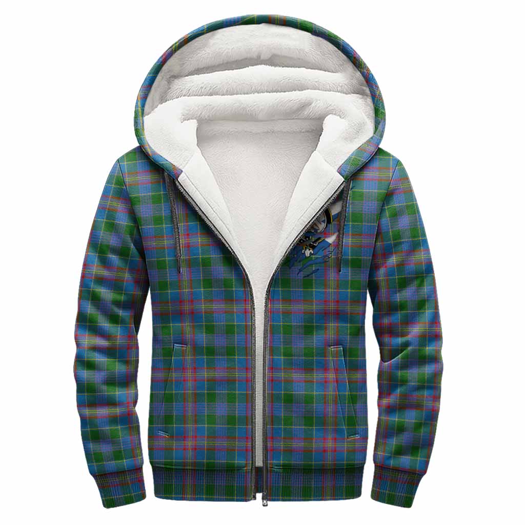 Ralston Clan Crest In Me Tartan Sherpa Hoodie Scotland Flag Style