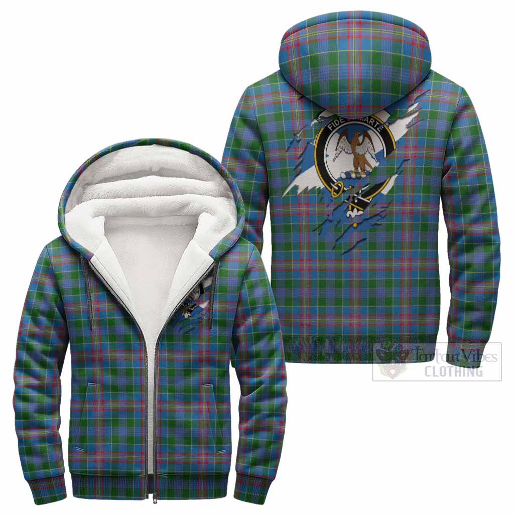 Ralston Clan Crest In Me Tartan Sherpa Hoodie Scotland Flag Style