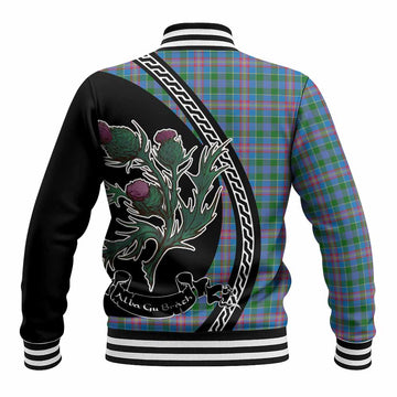 Ralston Family Crest Tartan Baseball Jacket Alba Thistle Inspired