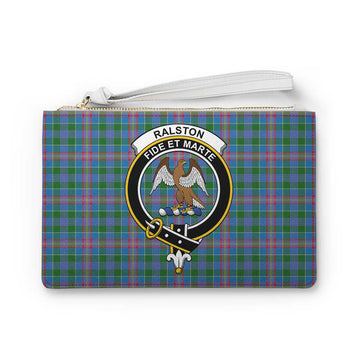 Tartan Vibes Clothing Ralston Family Crest Tartan Clutch Bag