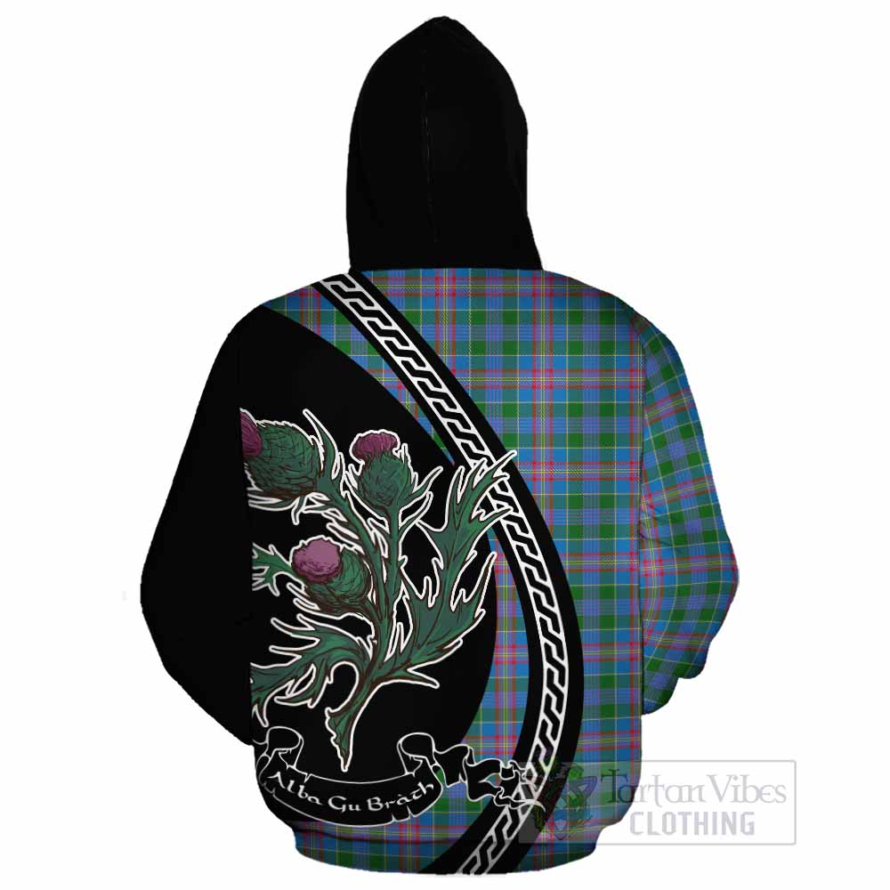 Ralston Family Crest Tartan Cotton Hoodie Alba Thistle Inspired - Tartan Vibes Clothing
