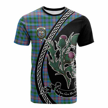 Ralston Family Crest Tartan Cotton T-shirt Alba Thistle Inspired - Tartan Vibes Clothing