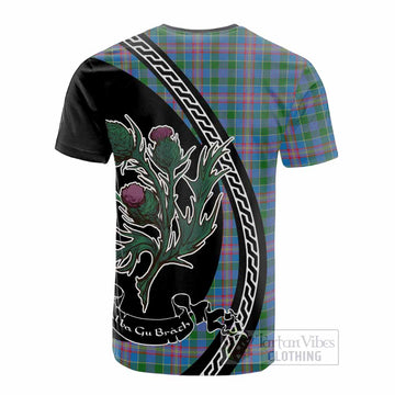 Ralston Family Crest Tartan Cotton T-shirt Alba Thistle Inspired - Tartan Vibes Clothing