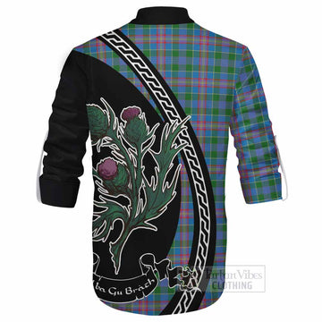 Ralston Family Crest Tartan Ghillie Shirt Alba Thistle Inspired - Tartan Vibes Clothing