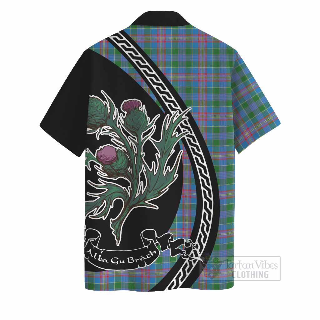 Ralston Family Crest Tartan Hawaiian Shirt Alba Thistle Inspired - Tartan Vibes Clothing