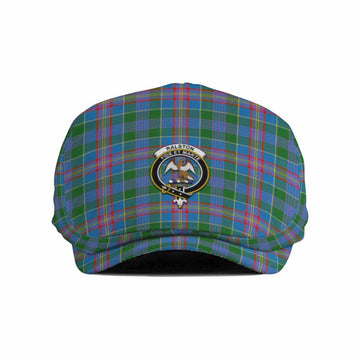 Ralston Family Crest Tartan Jeff Cap, Tartan Flat Cap