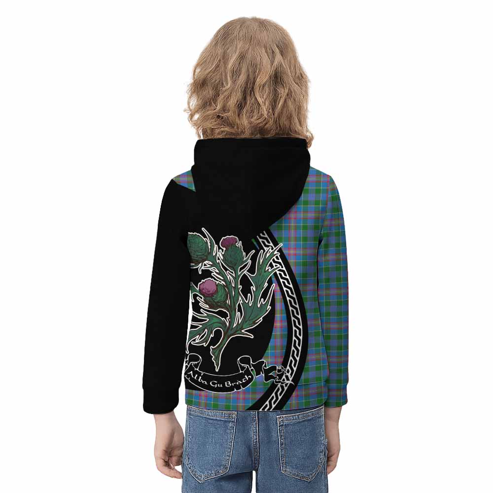 Ralston Family Crest Tartan Kid Hoodie Alba Thistle Inspired - Tartan Vibes Clothing