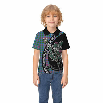 Ralston Family Crest Tartan Kid Polo Shirt Alba Thistle Inspired - Tartan Vibes Clothing