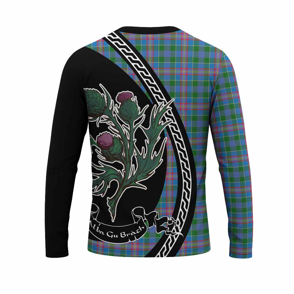 Ralston Family Crest Tartan Long Sleeve T-Shirt Alba Thistle Inspired - Tartan Vibes Clothing