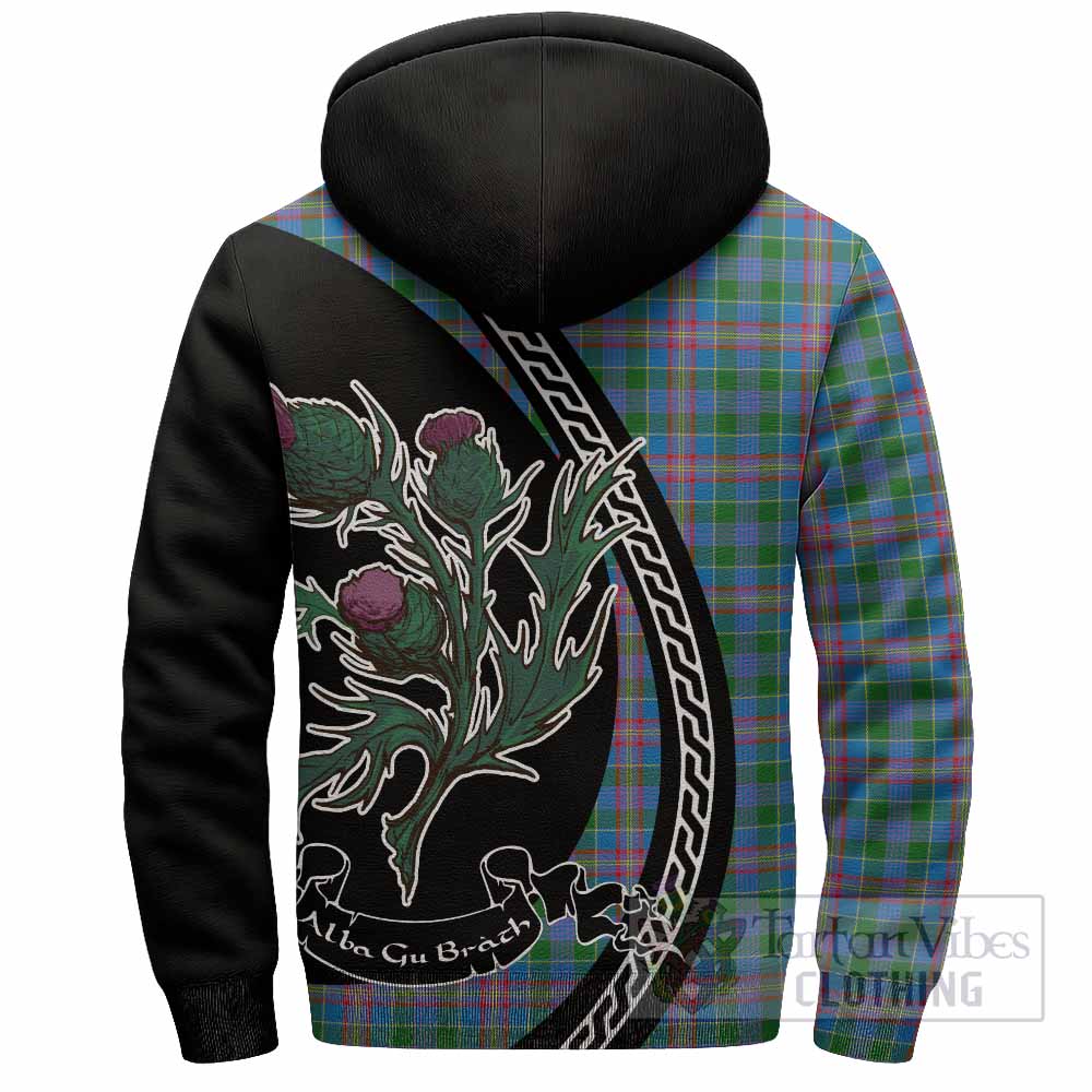 Ralston Family Crest Tartan Sherpa Hoodie Alba Thistle Inspired - Tartan Vibes Clothing