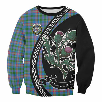 Ralston Family Crest Tartan Sweatshirt Alba Thistle Inspired