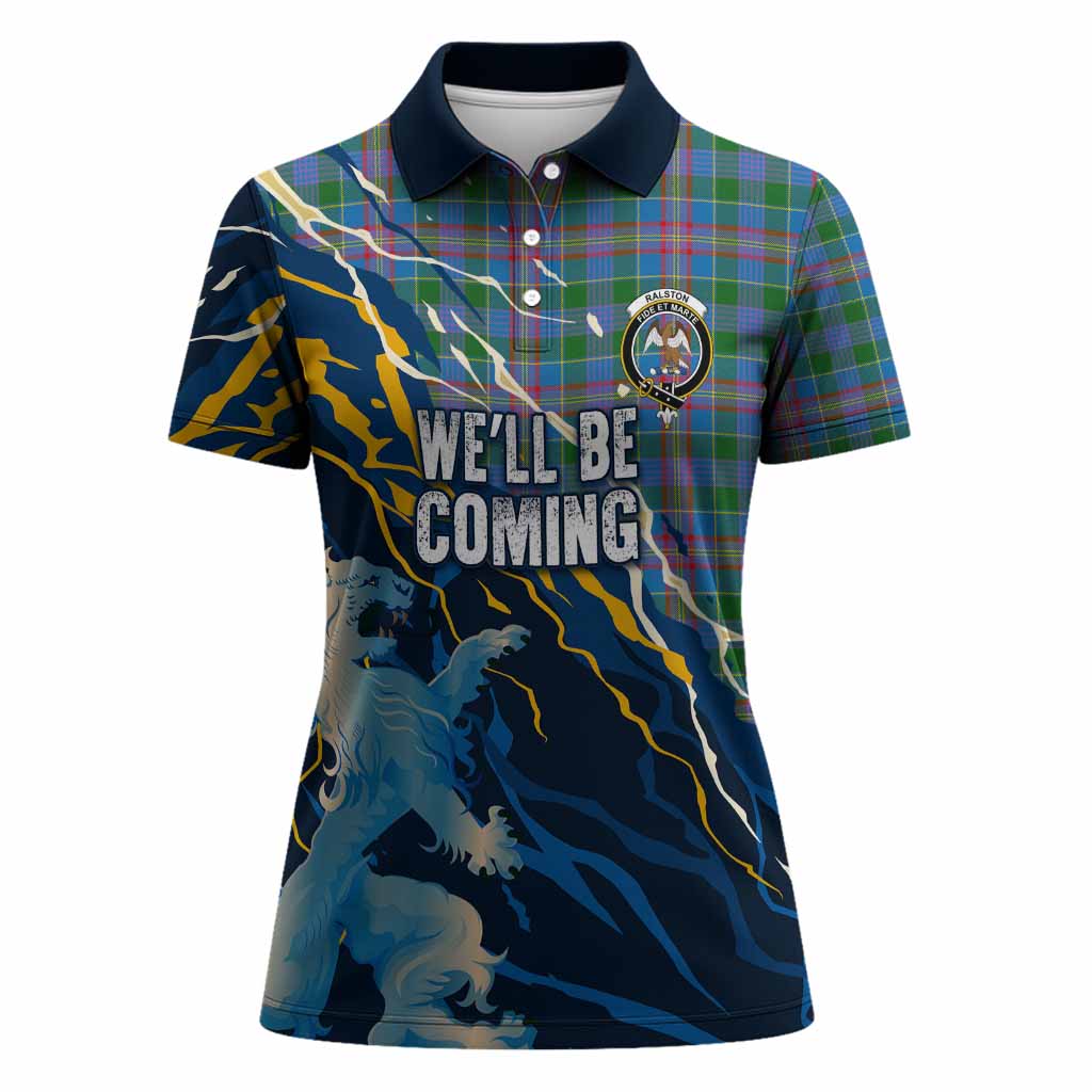 Ralston Scotland Tartan Women Polo Shirt WC2026 Football - We'll Be Coming