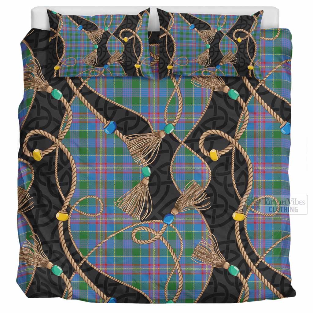 Ralston Scottish Tartan Twisted Ropes Stylized Bedding Set UK Bedding Set UK Super King 104*94 inch - Tartan Vibes Clothing