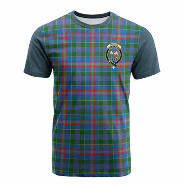 Ralston Tartan Accent Cotton T-shirt with Family Crest