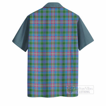 Ralston Tartan Accent Hawaiian Shirt with Family Crest