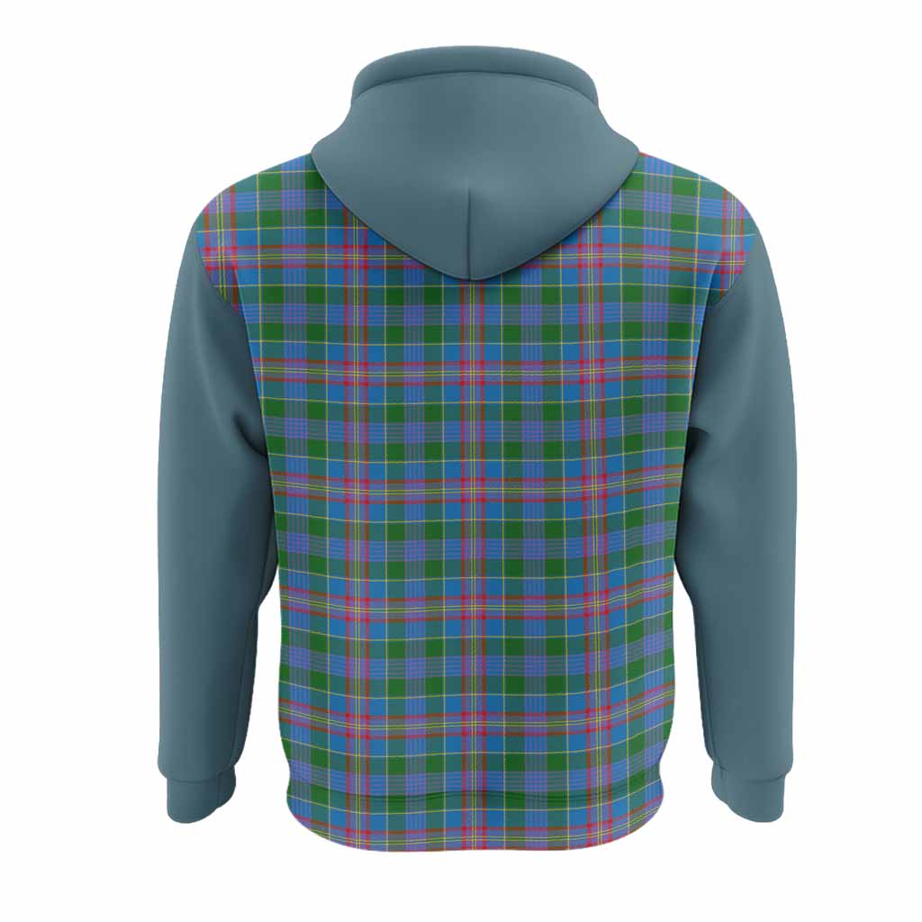 Ralston Tartan Accent Hoodie with Family Crest