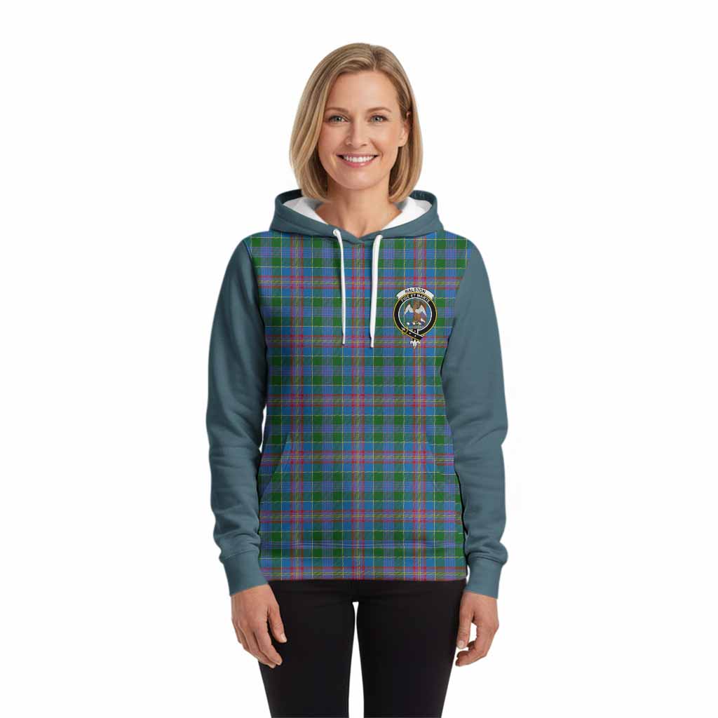 Ralston Tartan Accent Hoodie with Family Crest