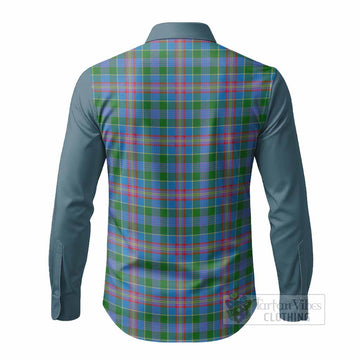 Ralston Tartan Accent Long Sleeve Button Shirts with Family Crest