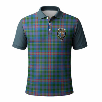 Ralston Tartan Accent Polo Shirt with Family Crest