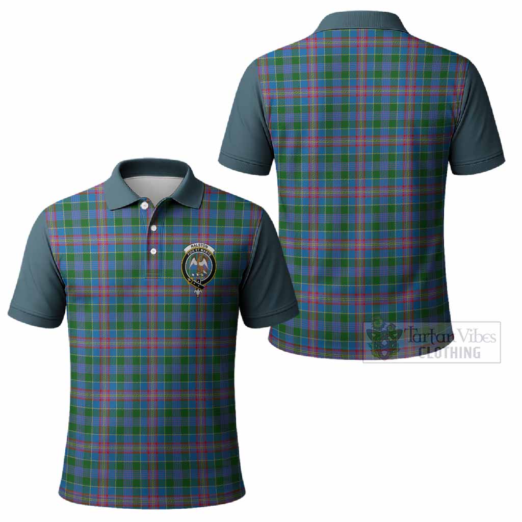 Ralston Tartan Accent Polo Shirt with Family Crest