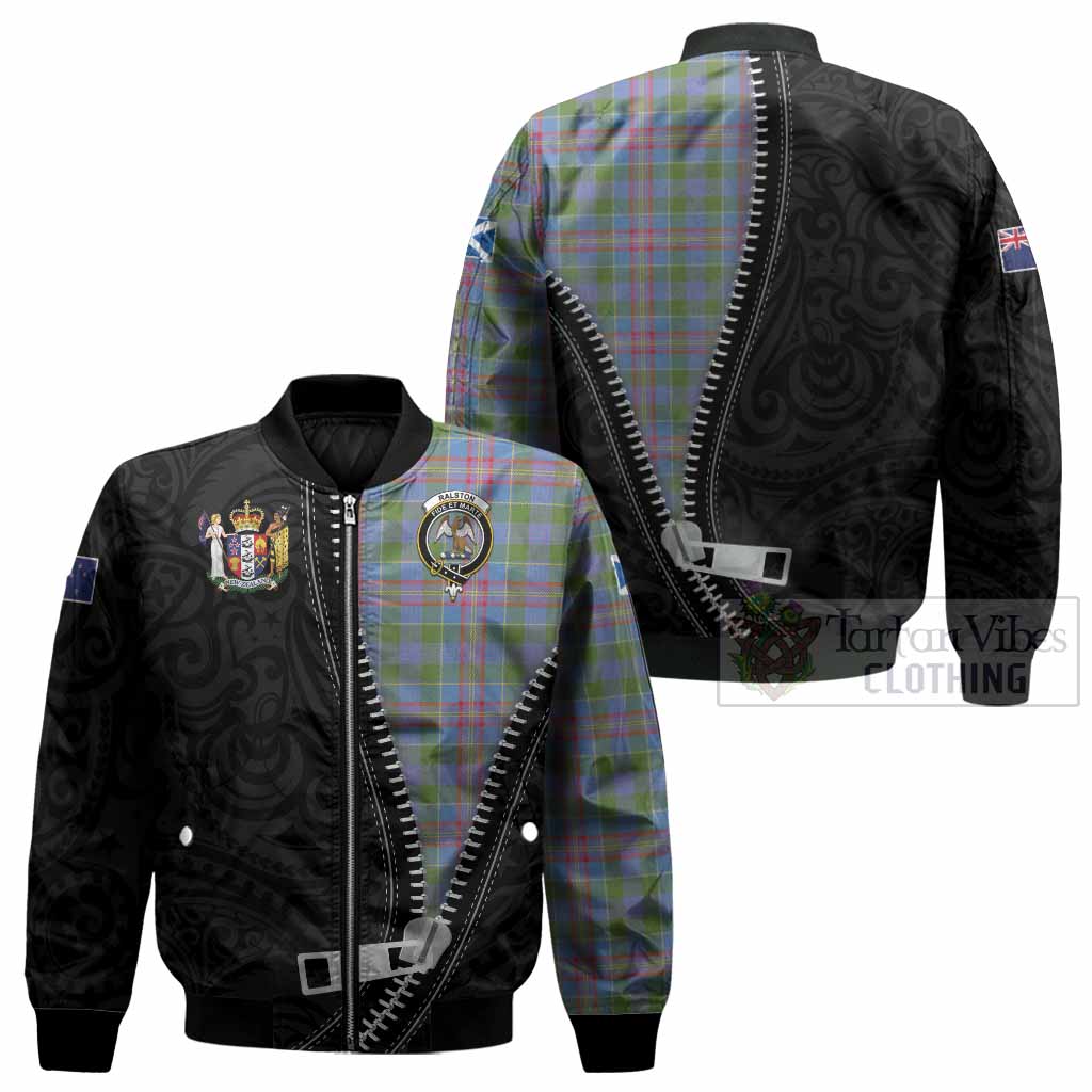 Ralston Tartan Bomber Jacket New Zealand Pattern Unique Zipper Stylized