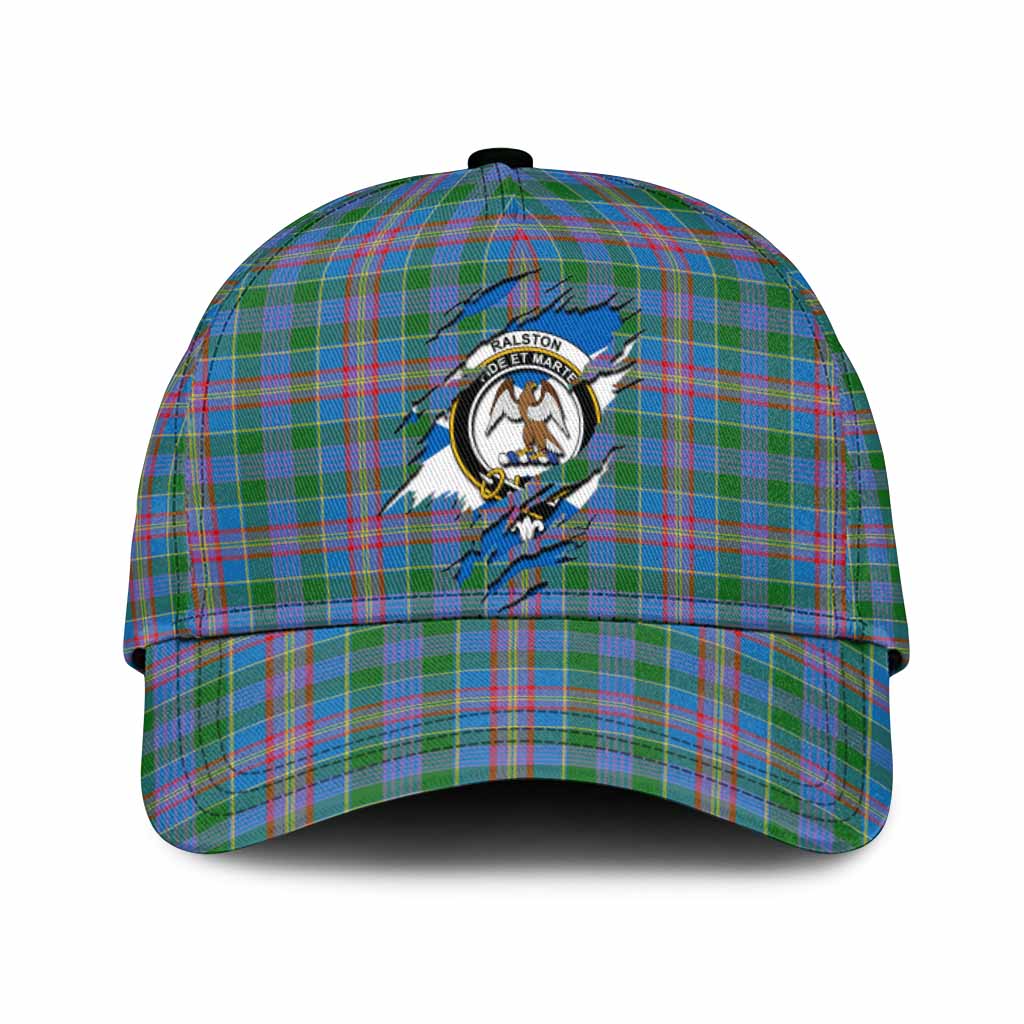 Ralston Tartan Classic Cap with Family Crest In Me Style
