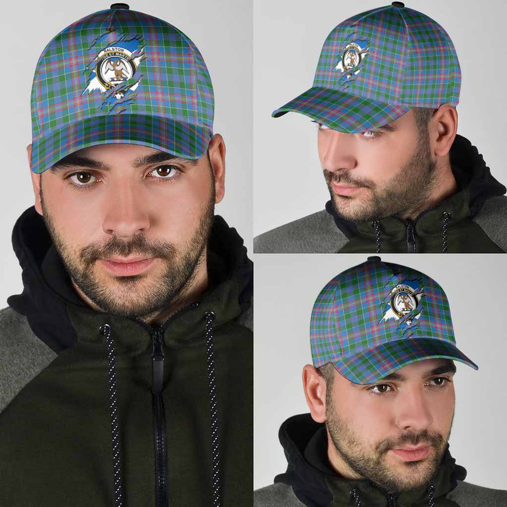 Ralston Tartan Classic Cap with Family Crest In Me Style