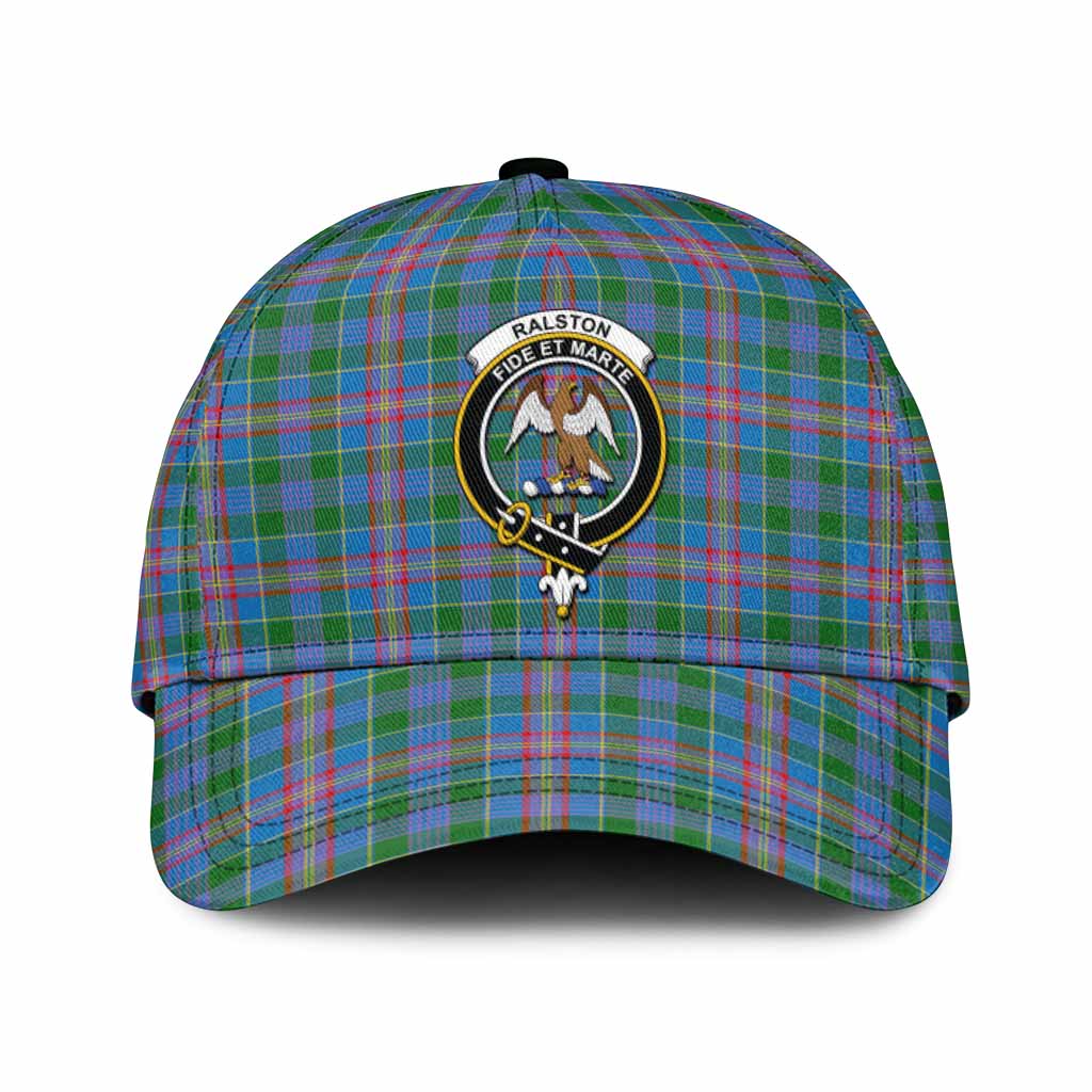Ralston Tartan Classic Cap with Family Crest