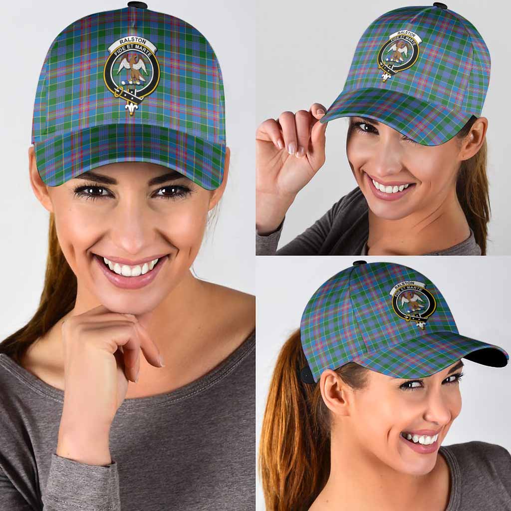 Ralston Tartan Classic Cap with Family Crest